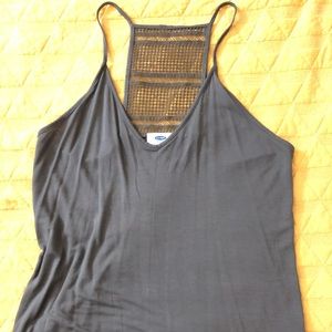 OLIVE OLD NAVY LACE BACK TANK SIZE SMALL